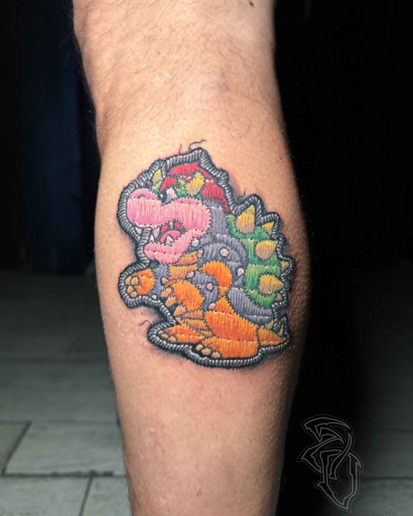 Bowser embroidery
